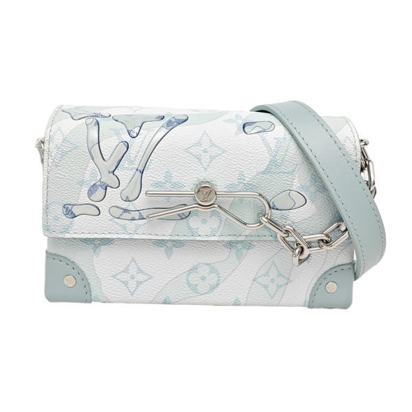 STEAMER Mini Monogram Coated Canvas Blue