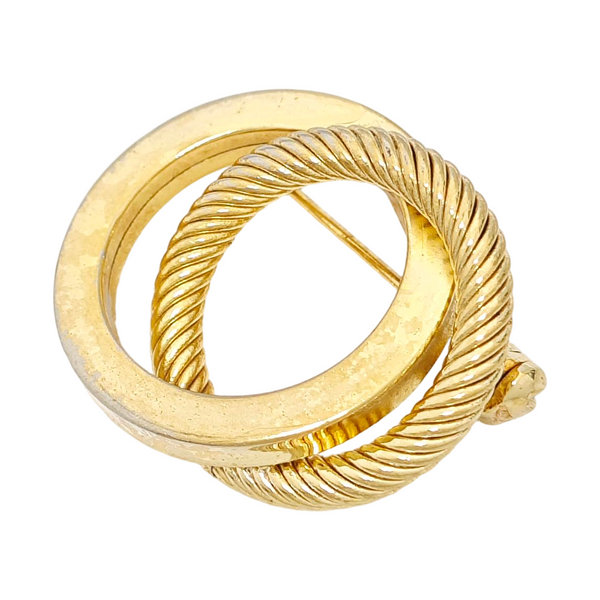 Metal Gold Brooch