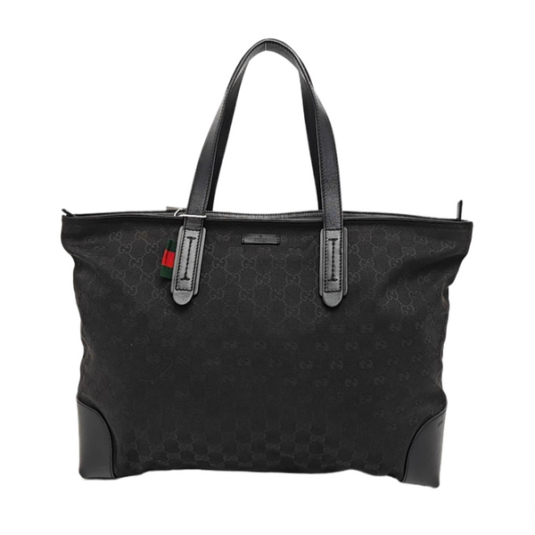 Monogram Canvas Tote Bag Black
