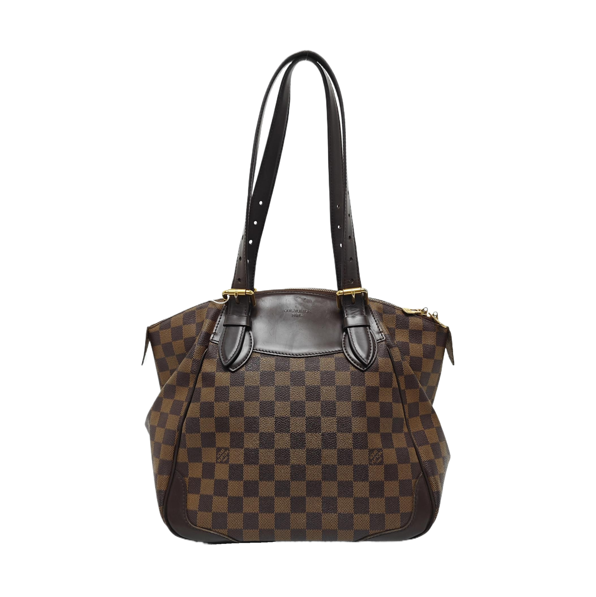 VERONA MM Damier Ebene Coated Canvas Brown