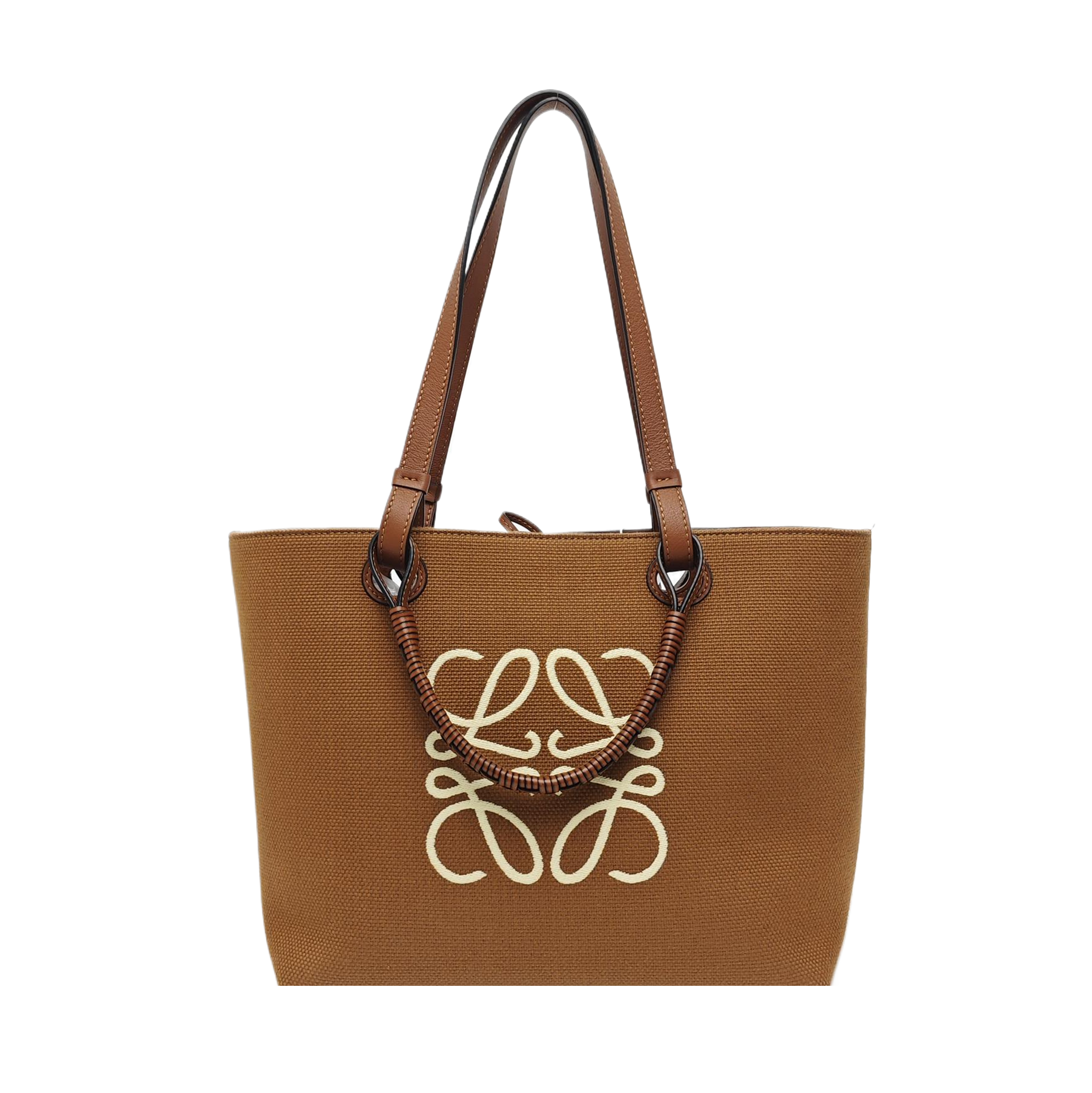 Anagram Tote Canvas Brown