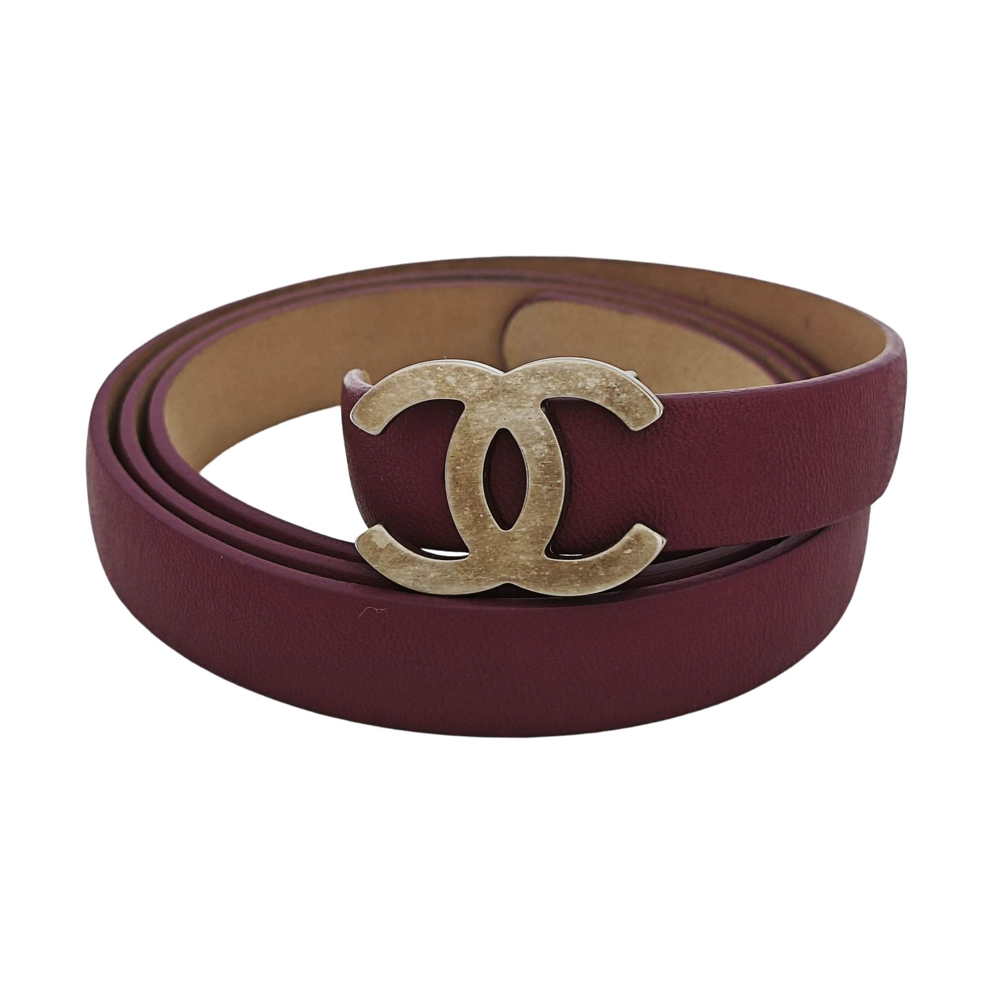 Leather Belt Purple