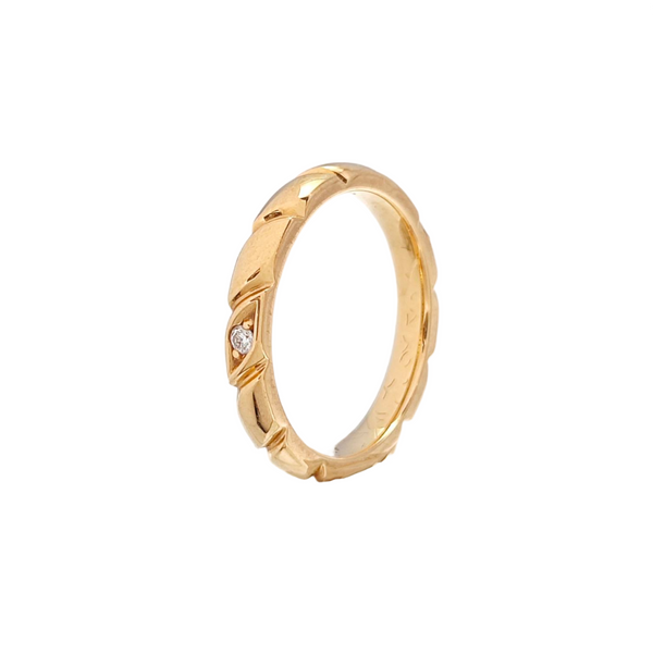 Torsade De Chaumet 18k Rose Gold Ring EU 48