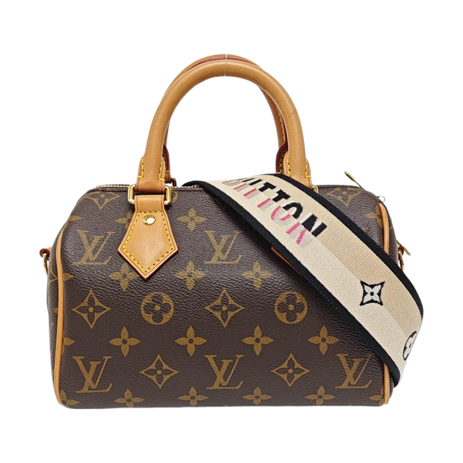 SPEEDY 20 Monogram Coated Canvas Brown