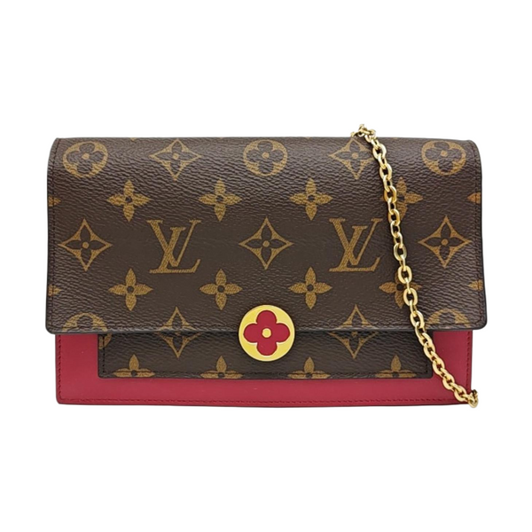 FLORE Monogram Coated Canvas Brown