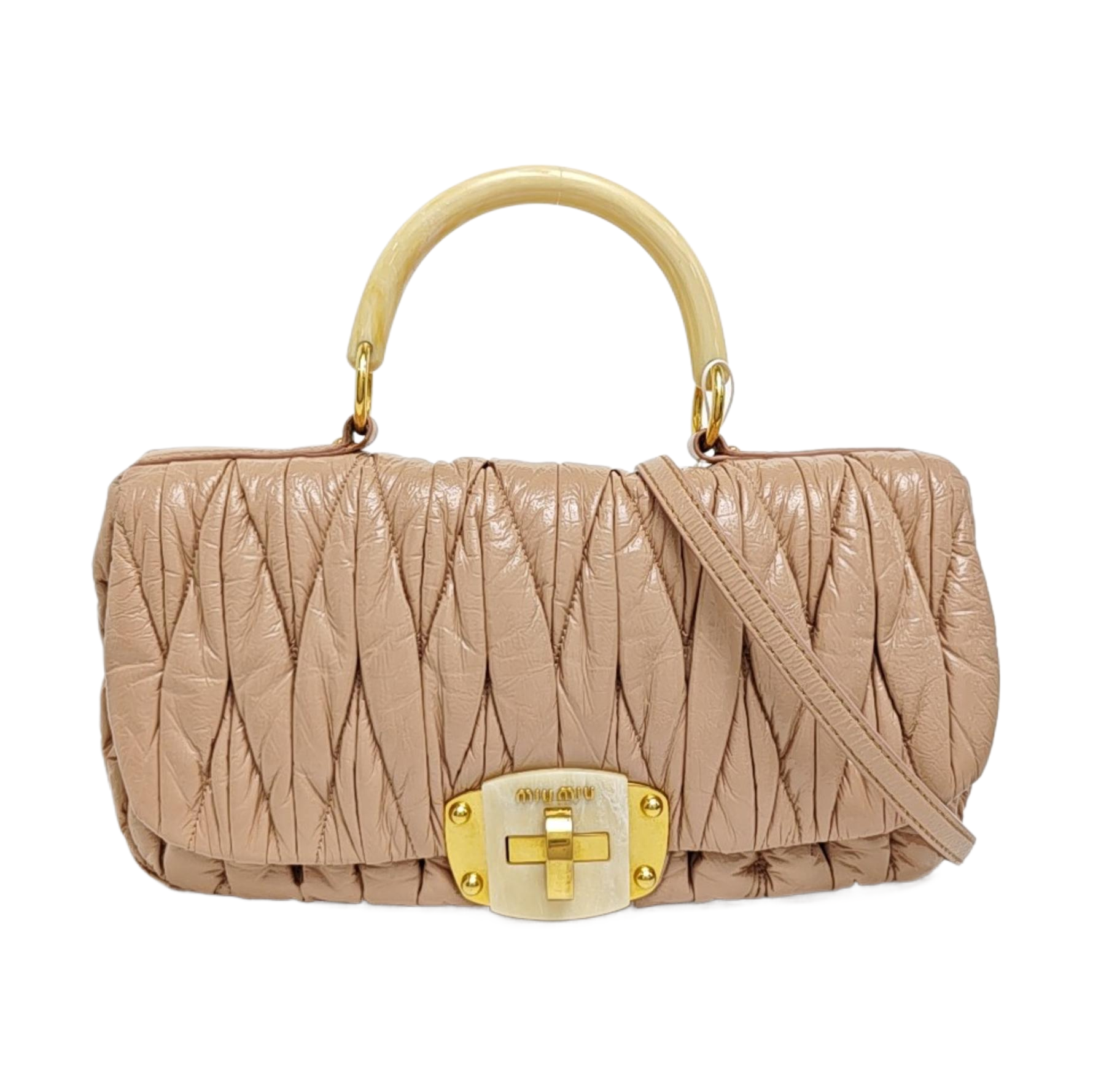 Quilted Lambskin Shoulder Bag Pink
