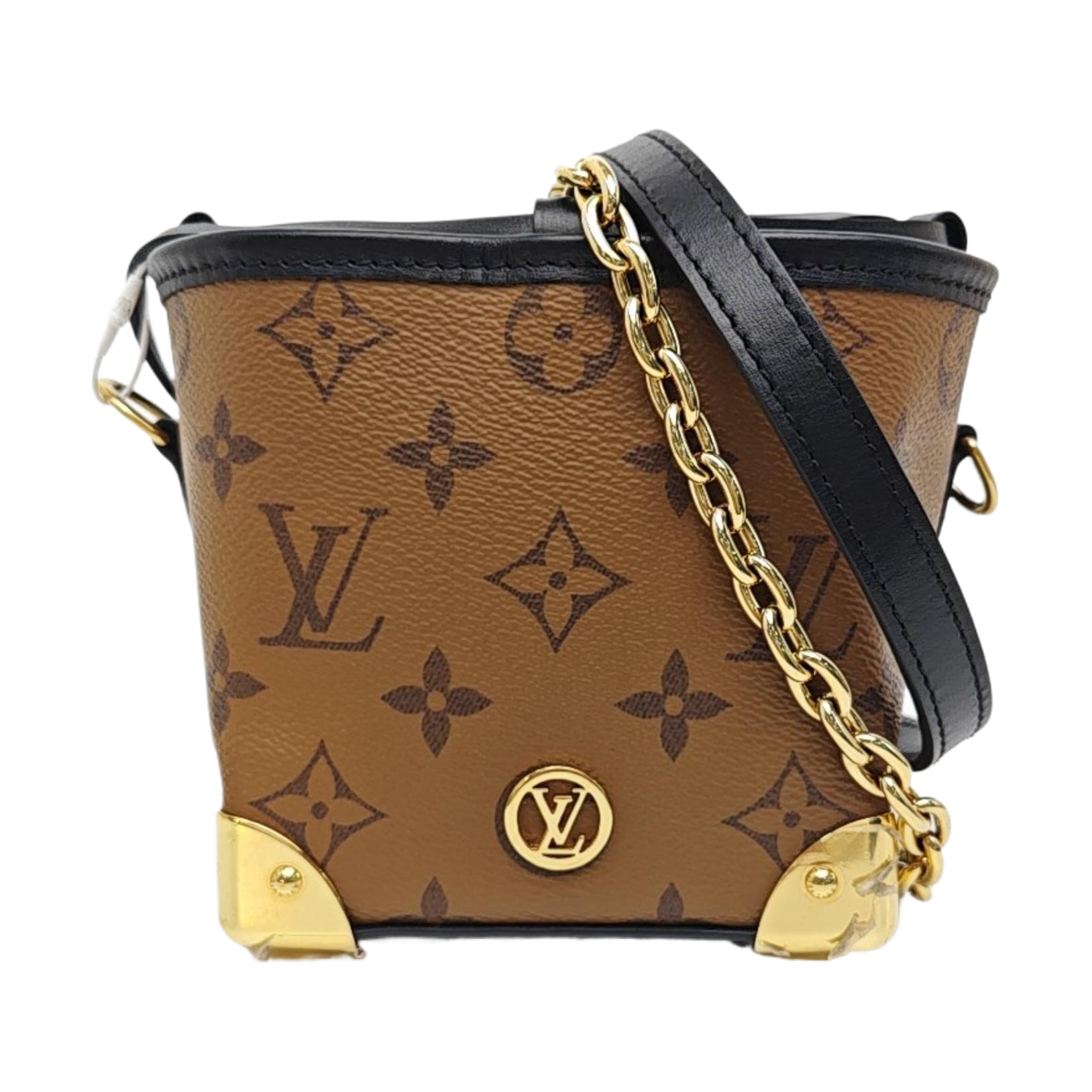 NOÉ PURSE LV CHARMS Monogram Coated Canvas Brown