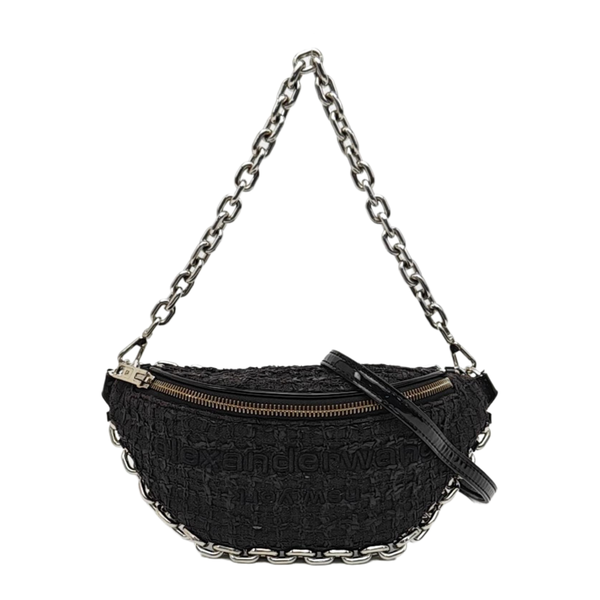 Fabric Shoulder Bag Black