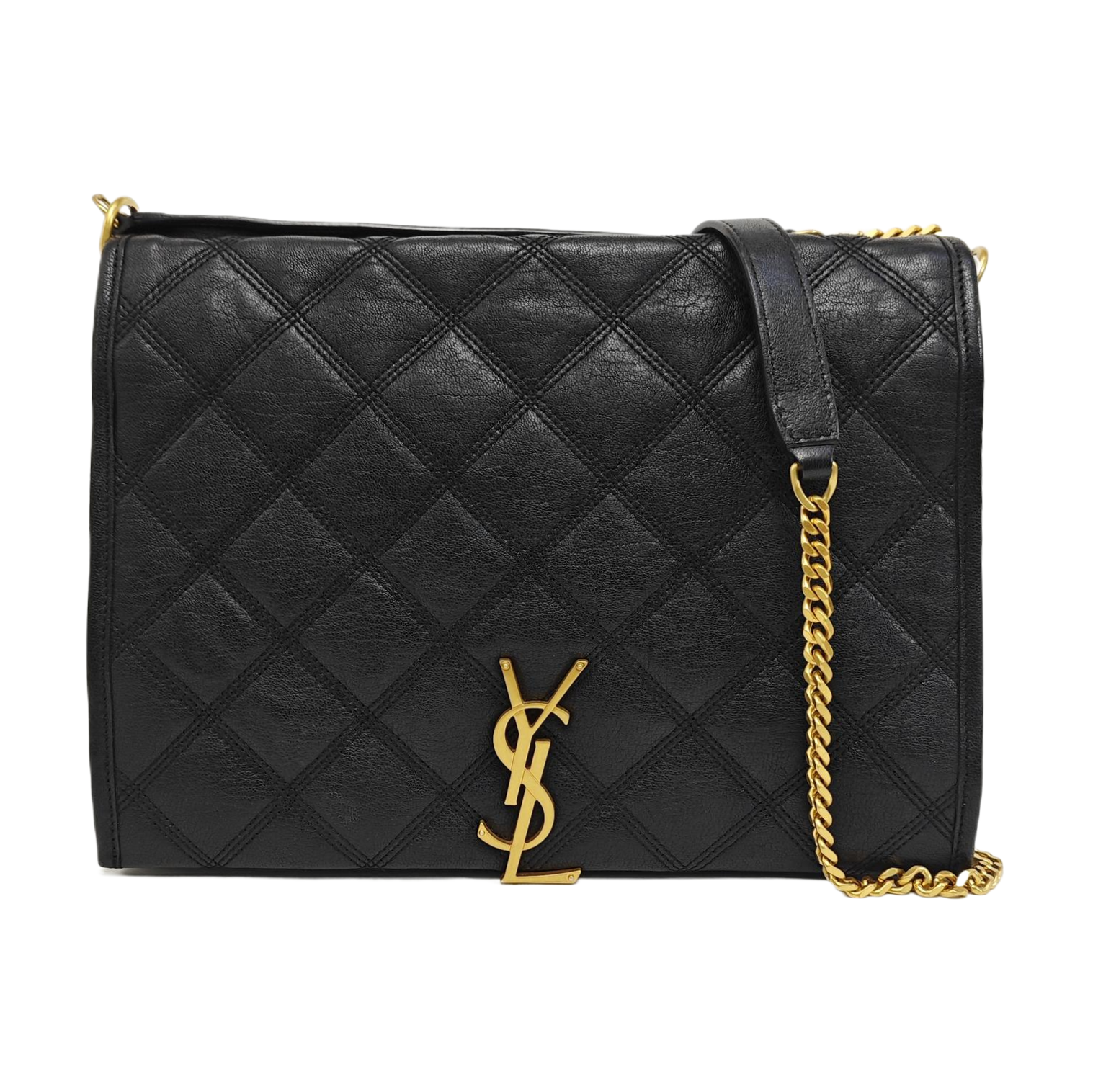BECKY Small Quilted Lambskin Black