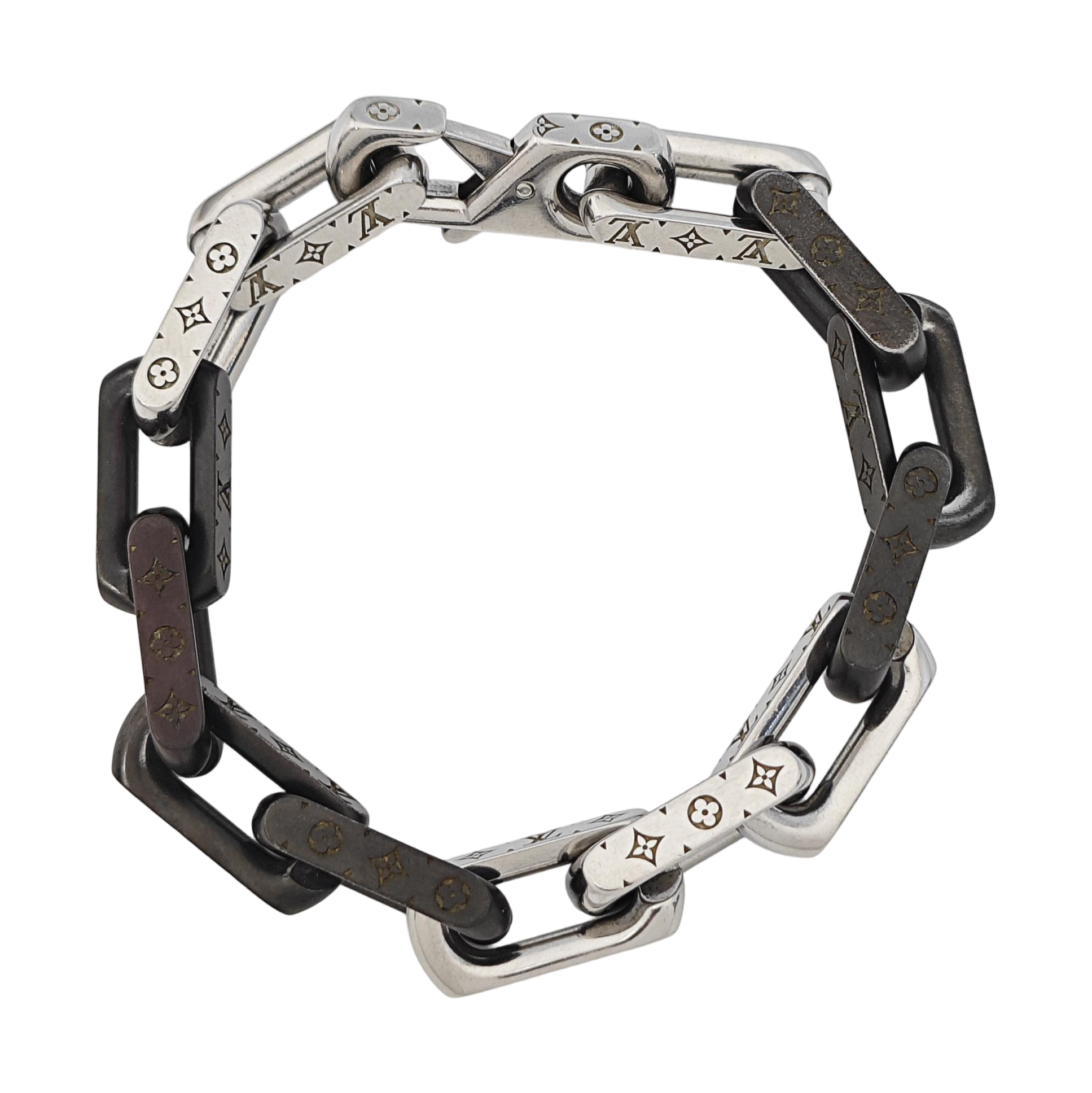 MONOGRAM CHAIN Metal Silver Bracelet