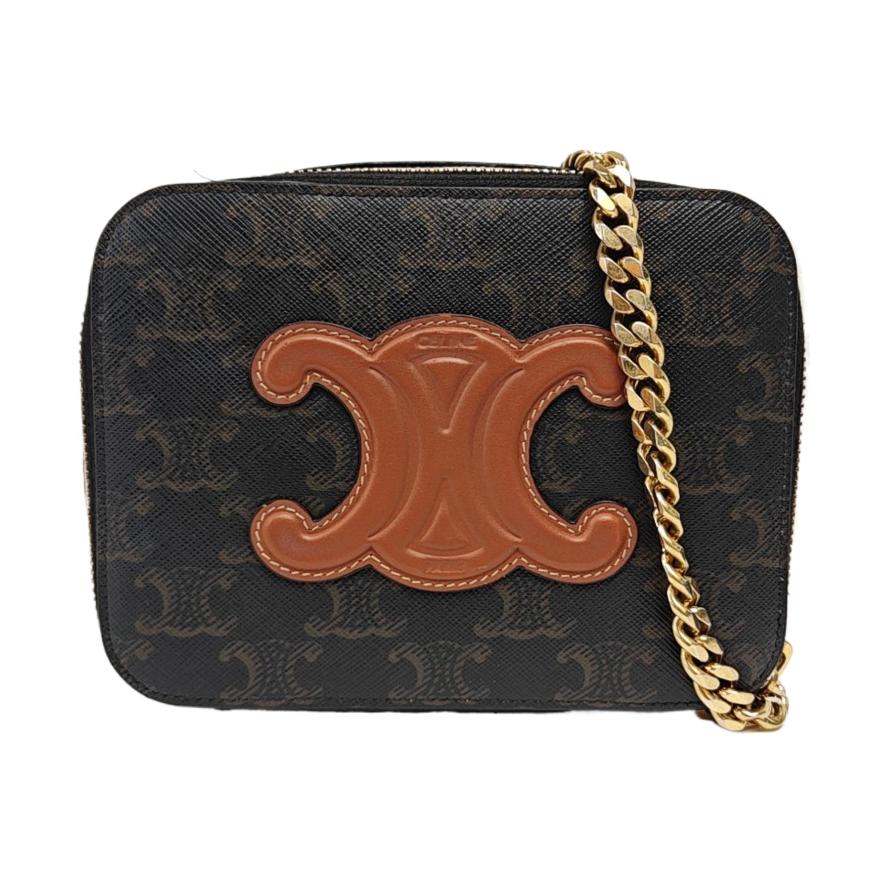 TRIOMPHE Mini Quilted Coated Canvas Black