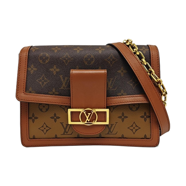 DAUPHINE MM Monogram Coated Canvas Brown