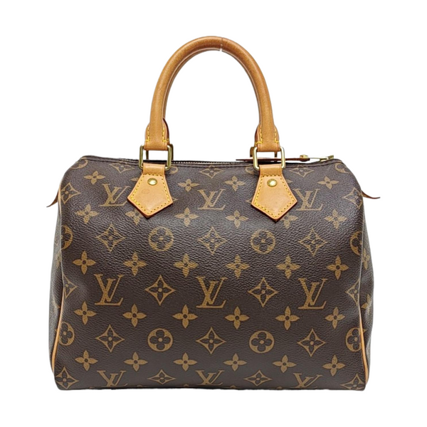 SPEEDY 25 Monogram Coated Canvas Brown