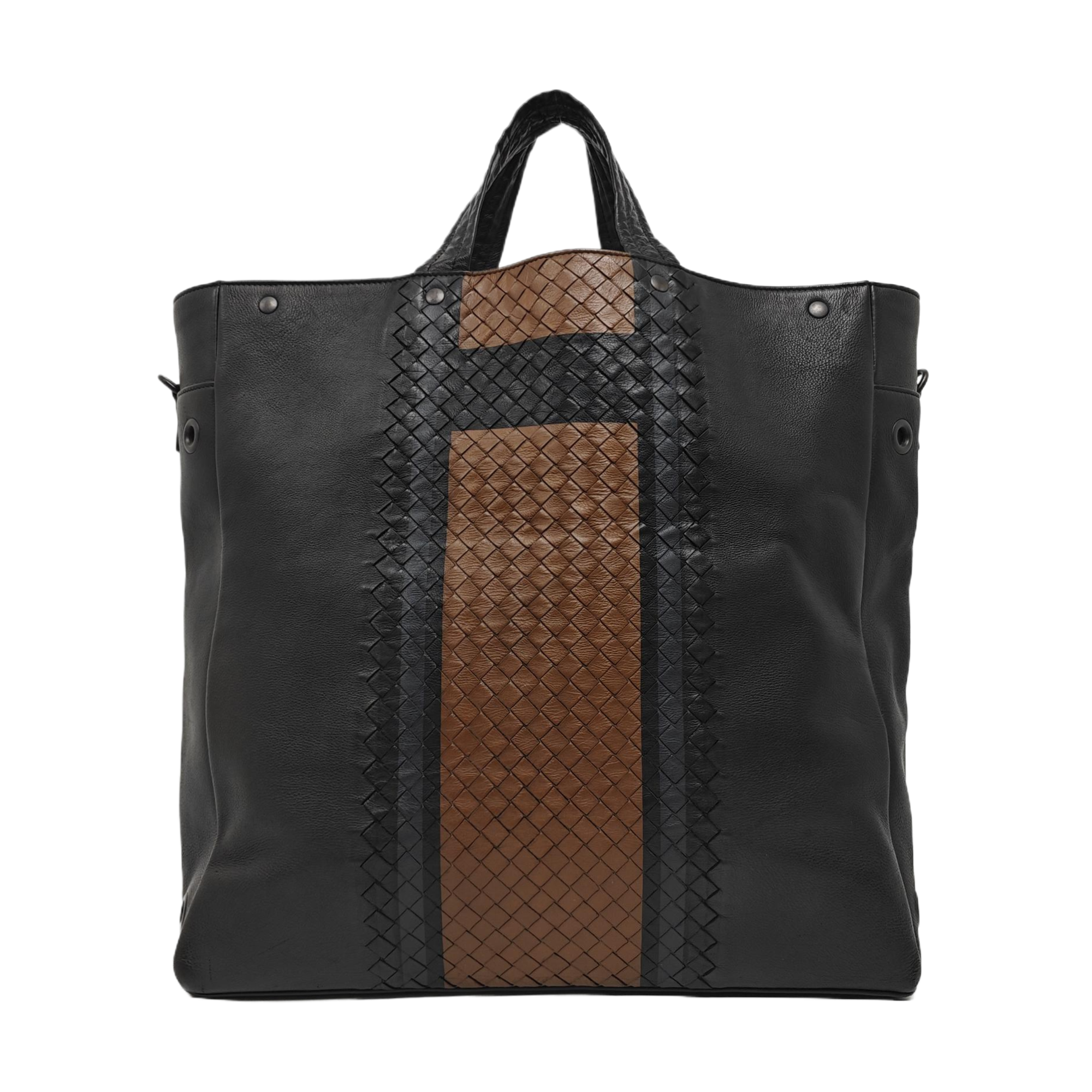 Calfskin Top Handle Bag Black