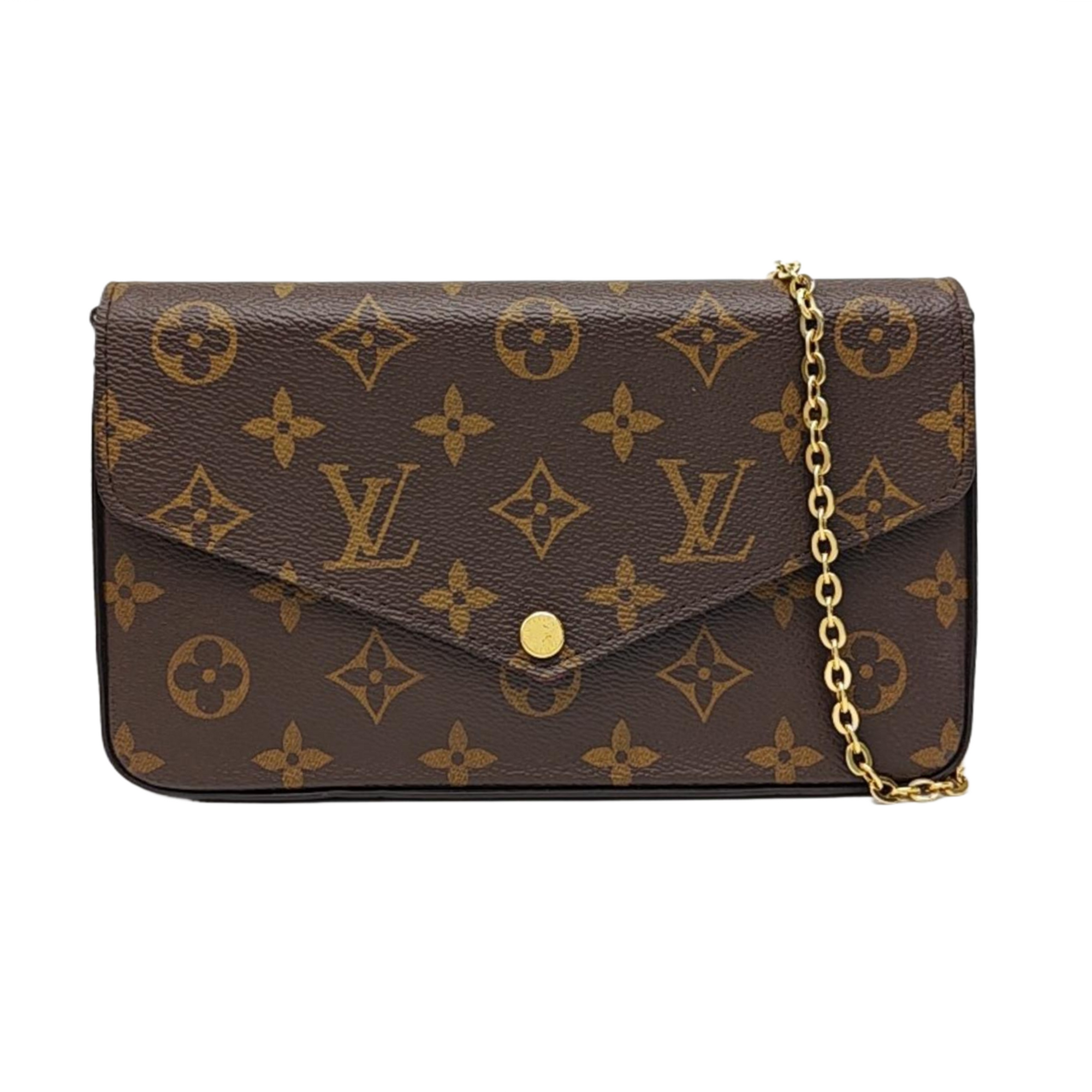 FÉLICIE Monogram Coated Canvas Brown