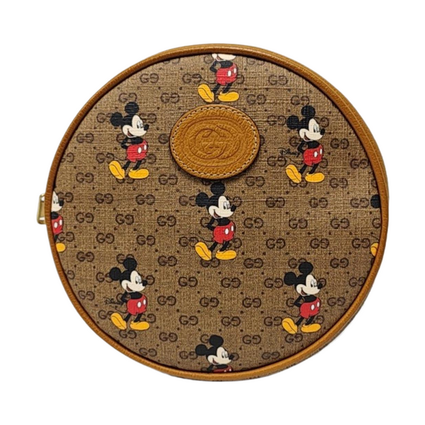Disney X Gucci Monogram Coated Canvas Brown