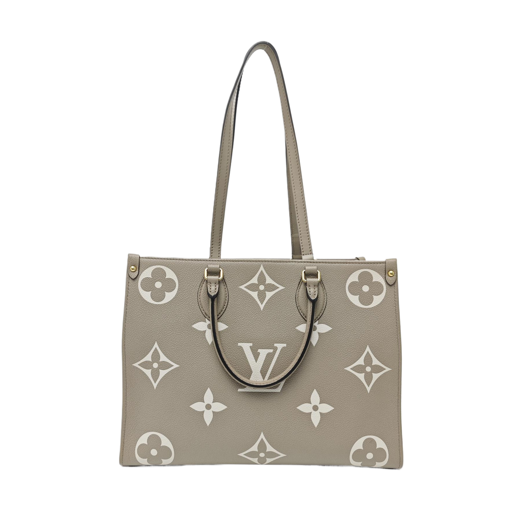 ONTHEGO MM Monogram Calfskin Gray