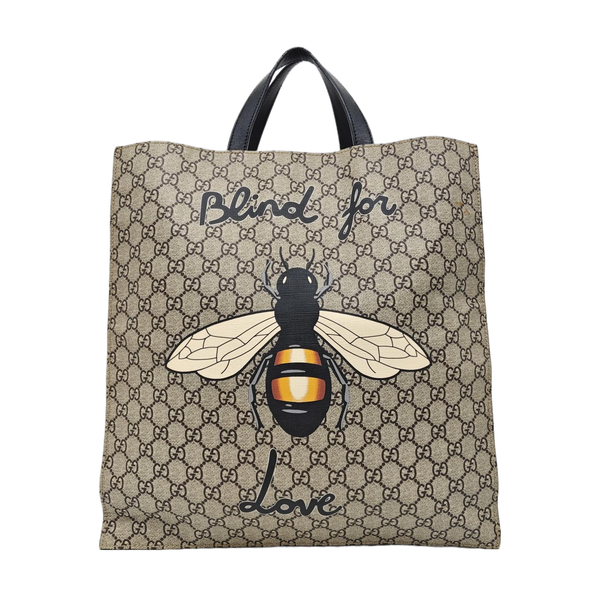 GG Supreme Monogram Coated Canvas Brown