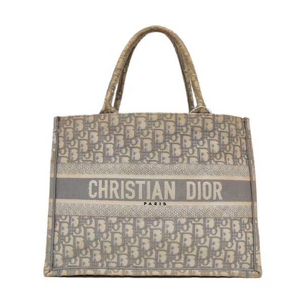 Book Tote Medium Oblique Canvas Gray