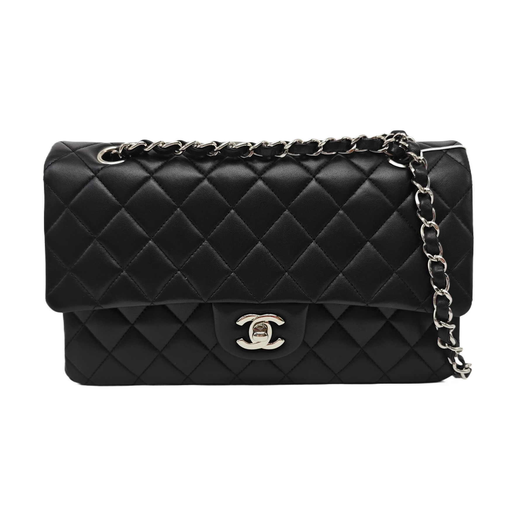 CLASSIC FLAP Medium Quilted Lambskin Black