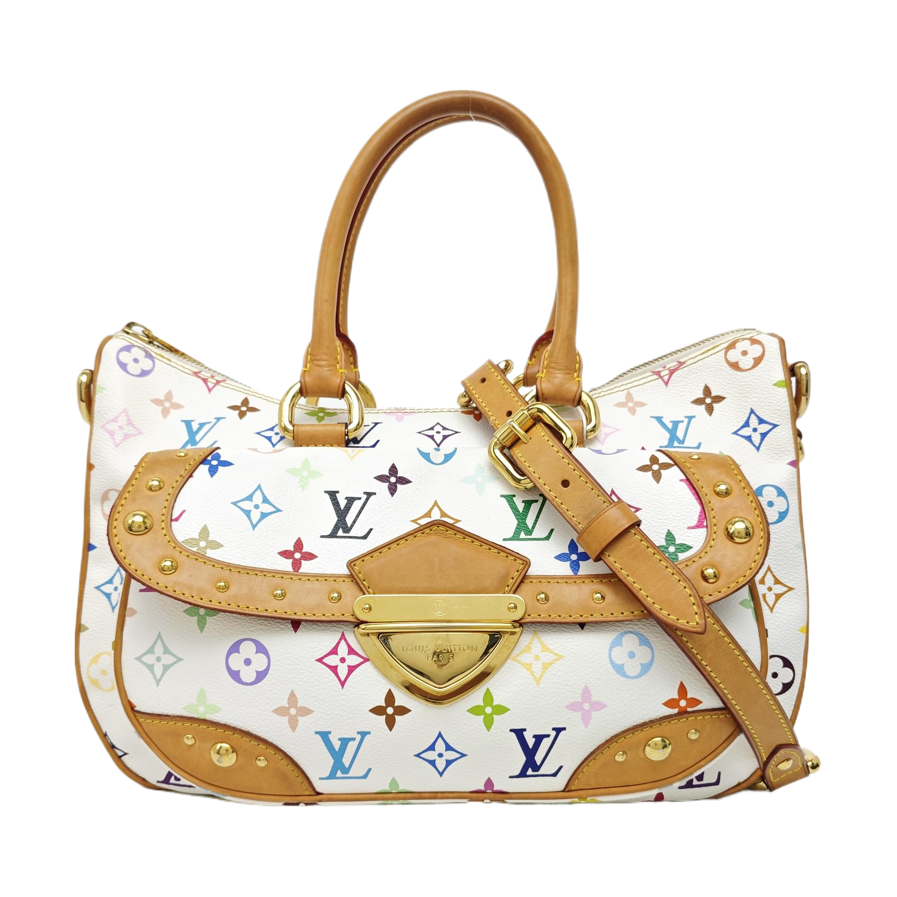 LV × TM RITA Monogram Coated Canvas White