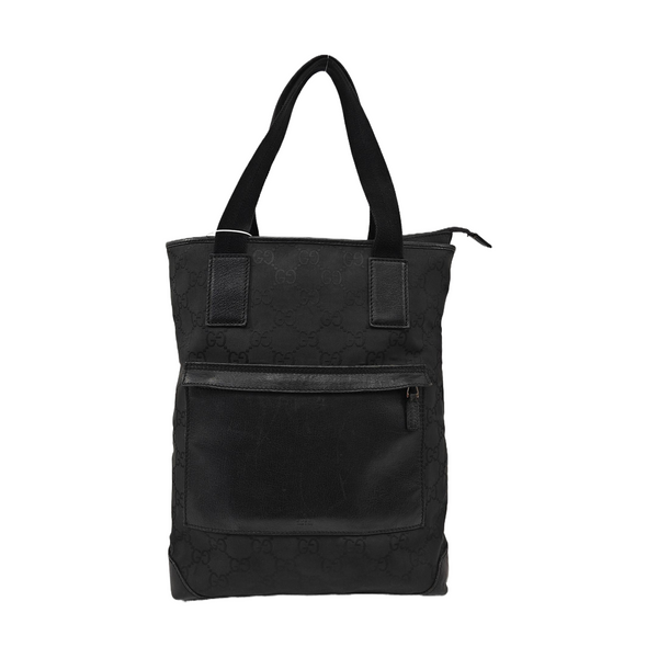 Monogram Canvas Tote Bag Black