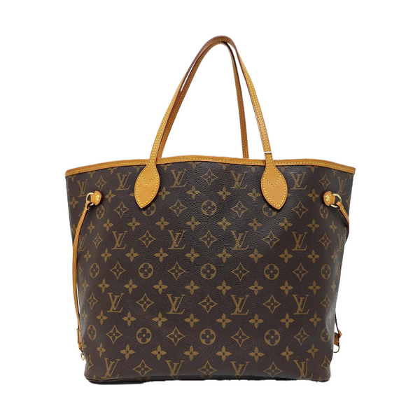 NEVERFULL MM Monogram Coated Canvas Brown