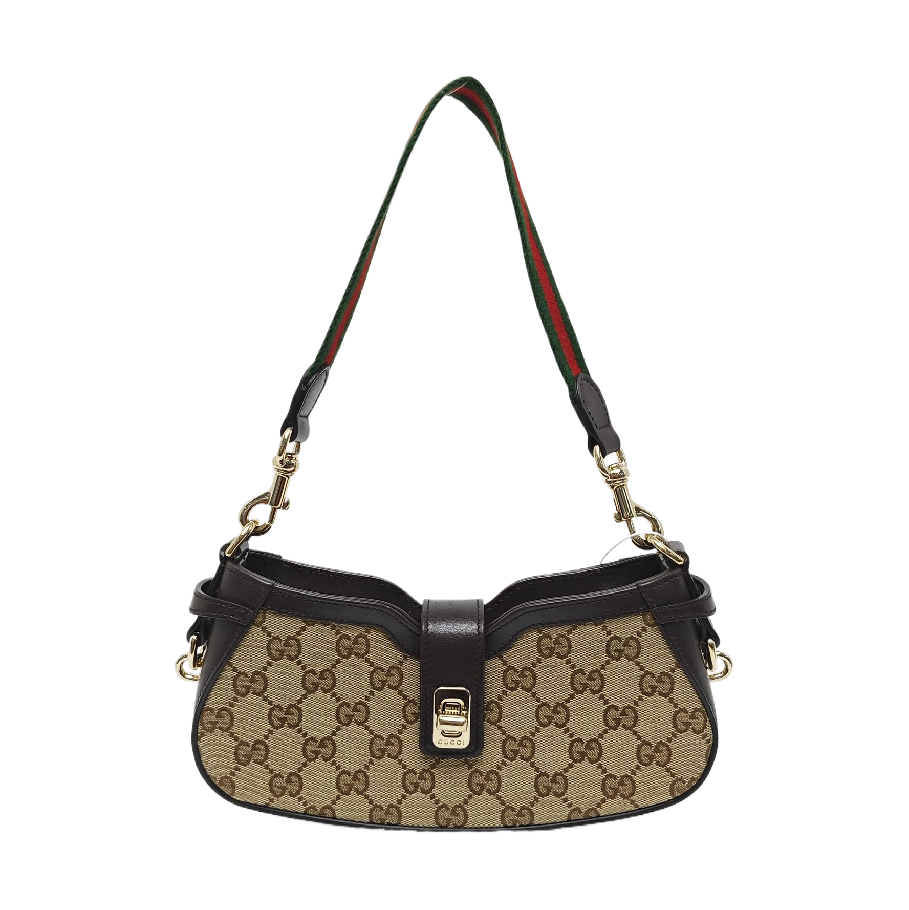 Moon Side Mini Monogram Coated Canvas Black