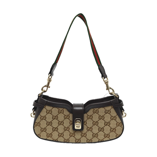 Moon Side Mini Monogram Coated Canvas Black