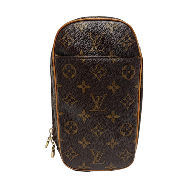GANGE Monogram Coated Canvas Brown