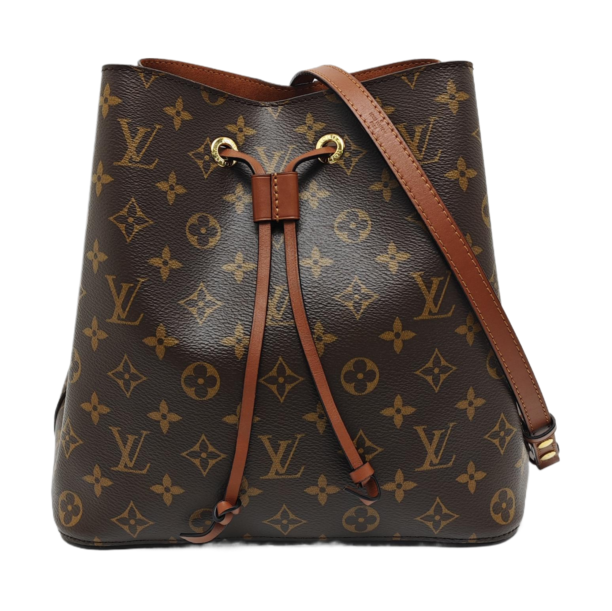 NÉONOÉ MM Monogram Coated Canvas Brown