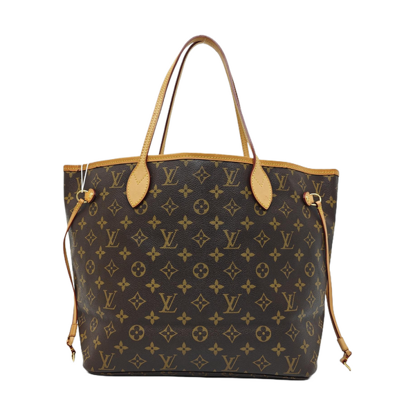NEVERFULL MM Monogram Coated Canvas Brown