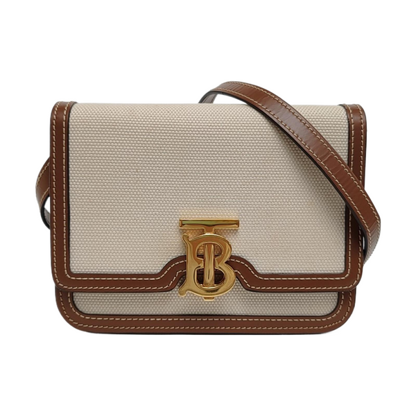 TB Mini Canvas Beige