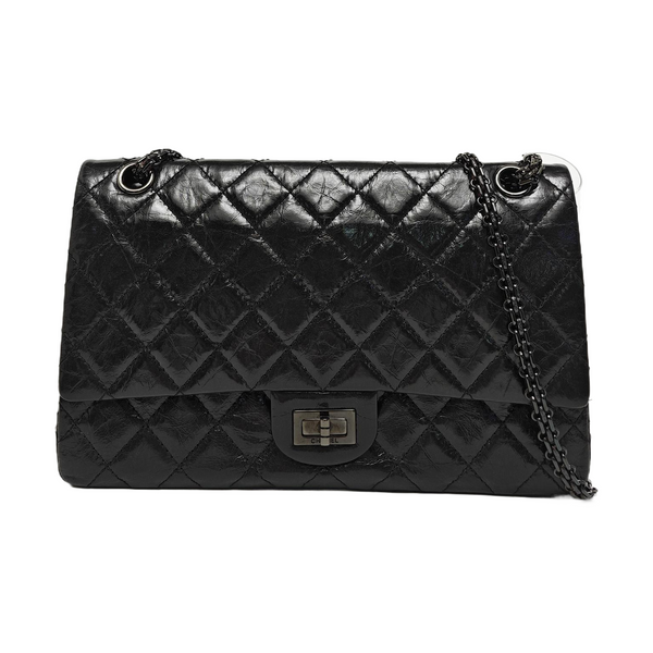 2.55 227 Quilted Calfskin Black
