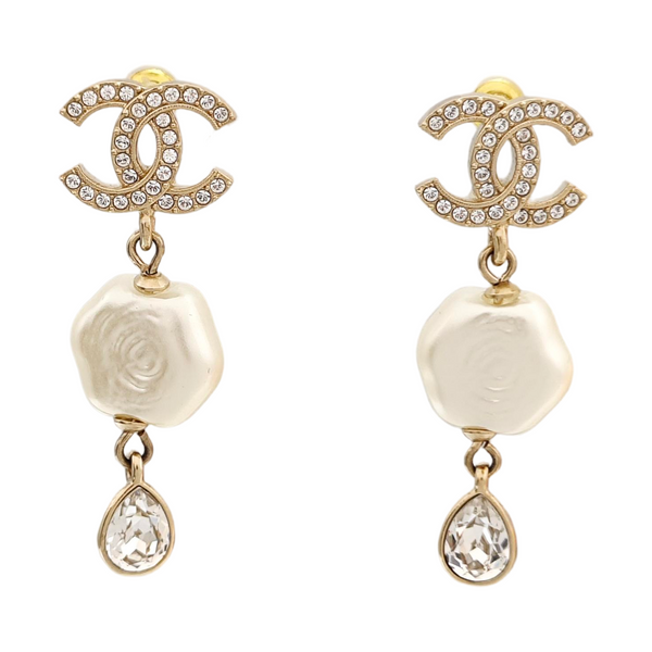 Faux Pearl White Stud Earrings
