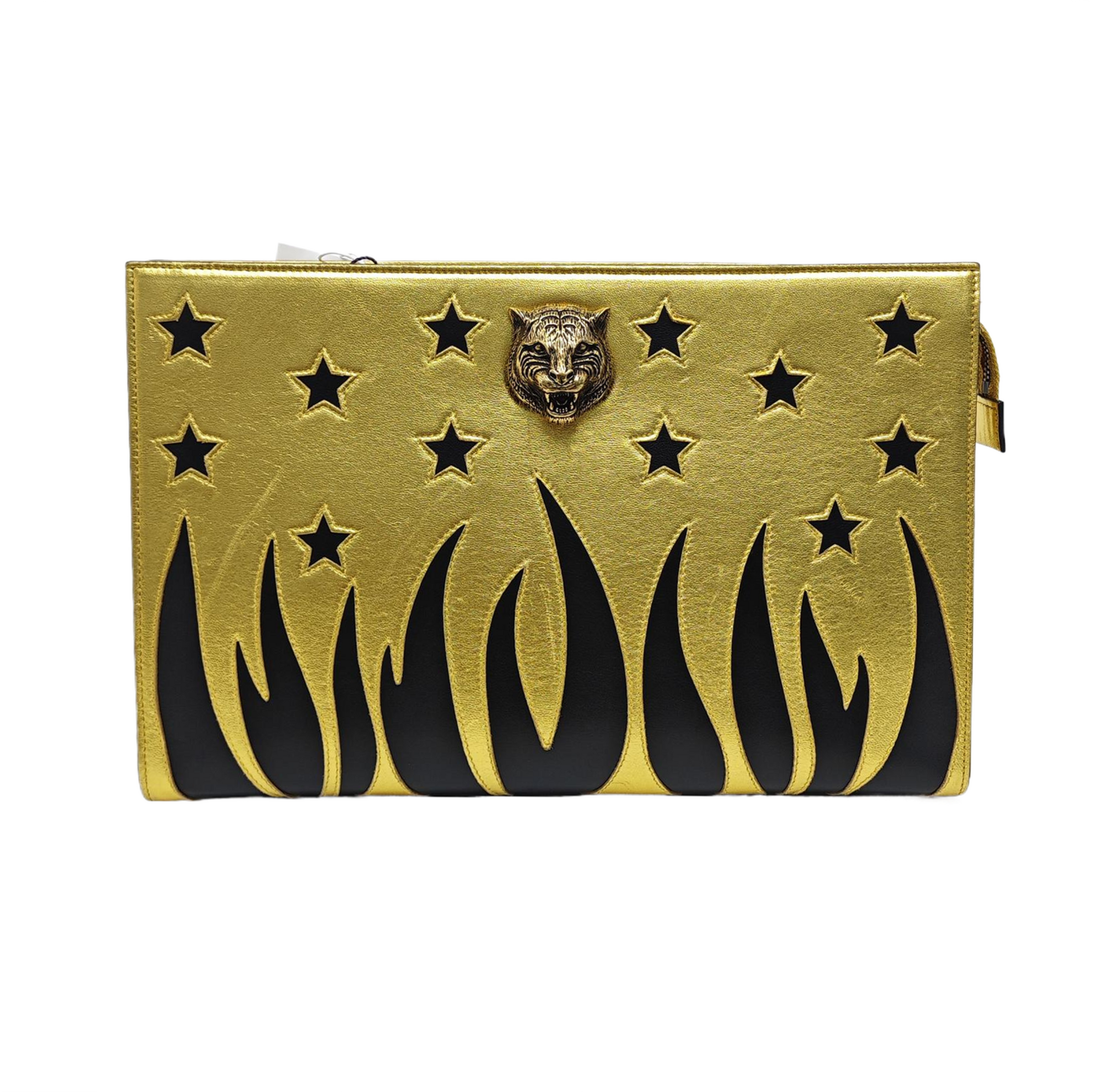 Calfskin Clutch Gold