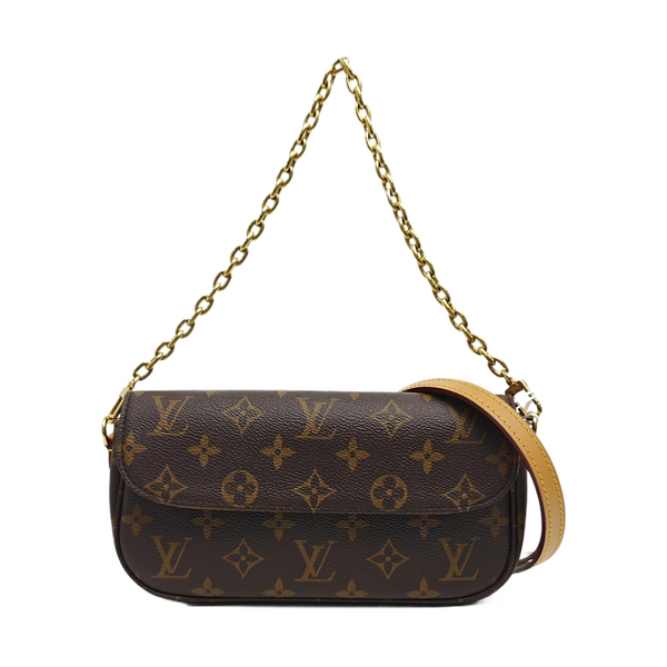 IVY Monogram Coated Canvas Brown