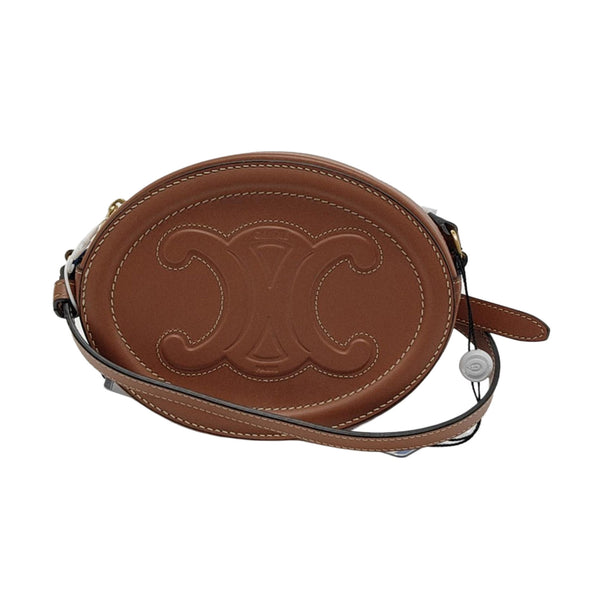 Authenticated pre-owned  TRIOMPHE Small Calfskin Brown - Crossbody Bag at Looply