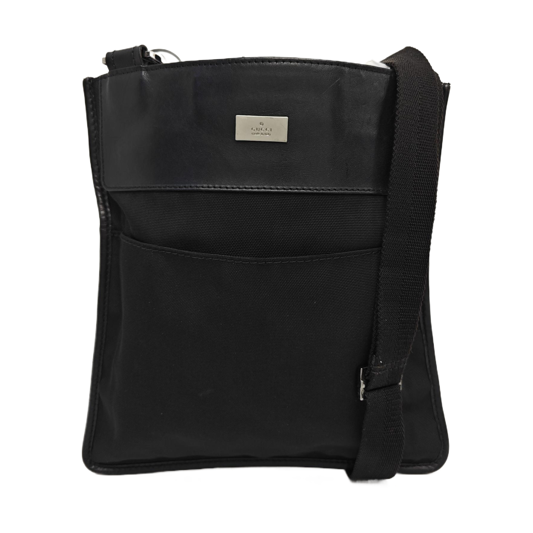 Fabric Shoulder Bag Black