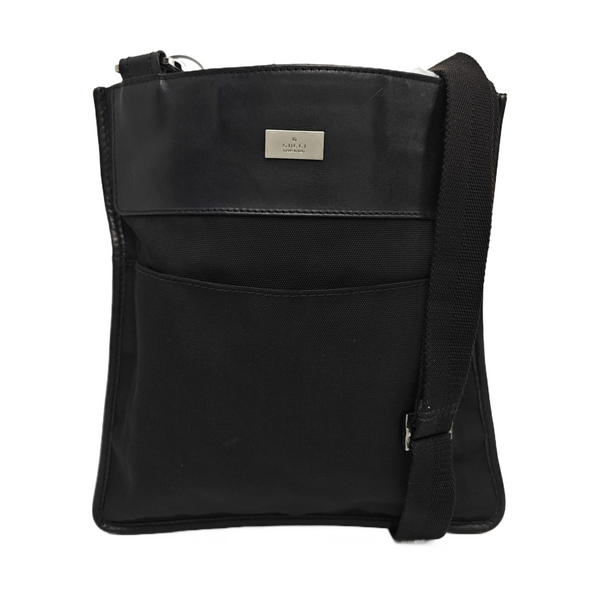 Fabric Shoulder Bag Black