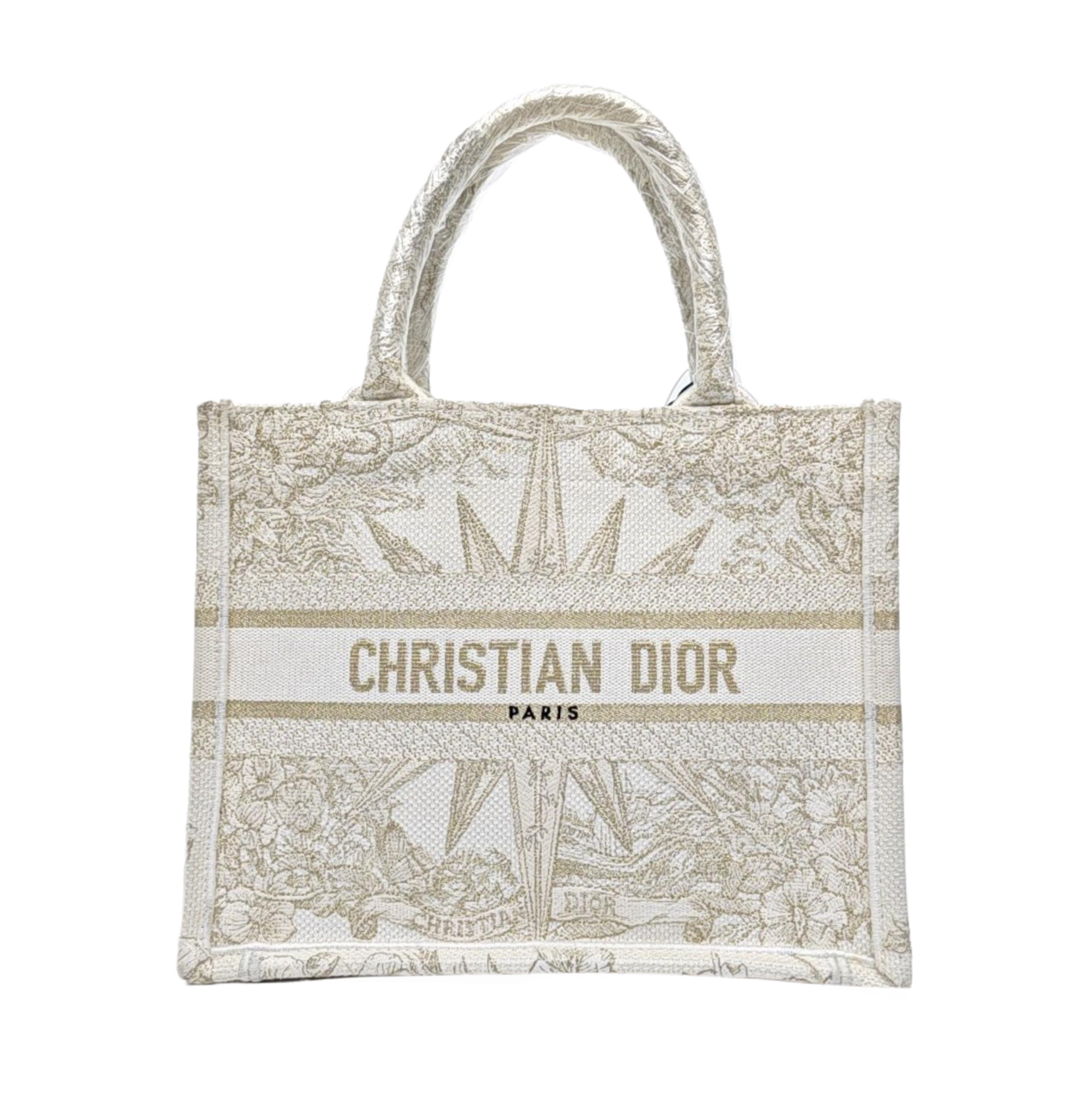 Book Tote Small Canvas White