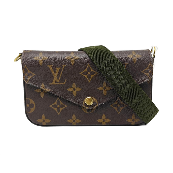FÉLICIE Monogram Coated Canvas Brown