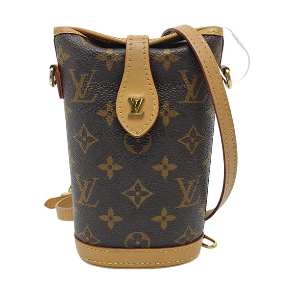 FOLD ME Monogram Coated Canvas Brown
