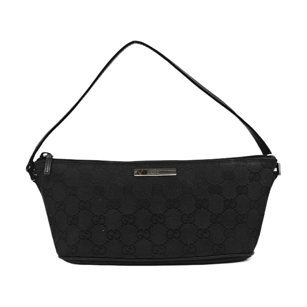 Boat Pochette Monogram Canvas Black
