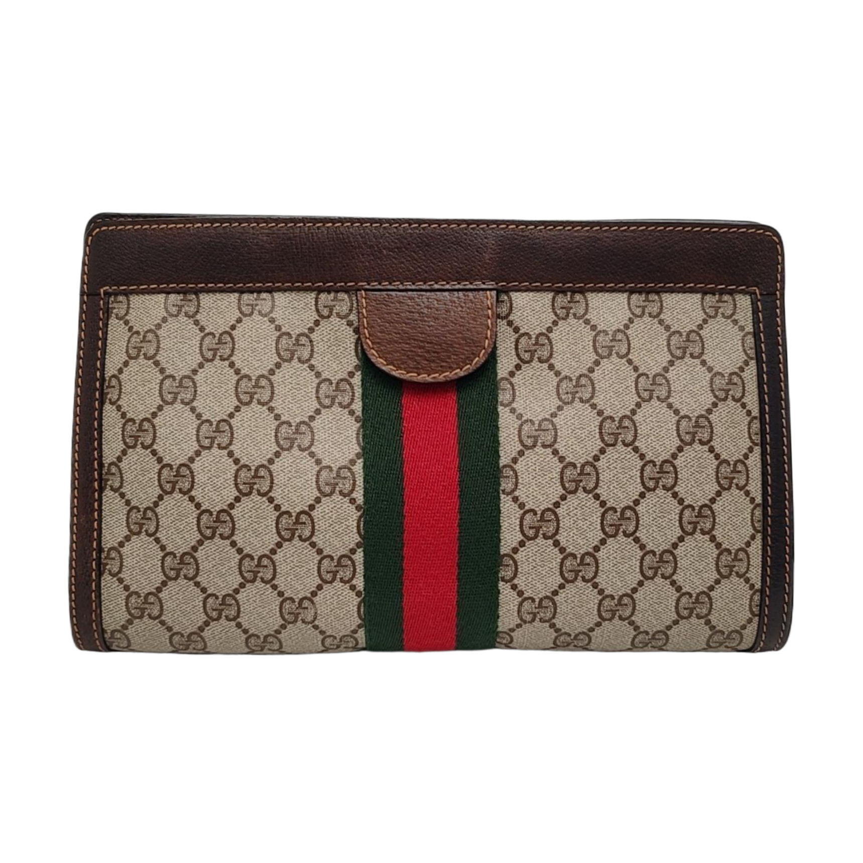 Authenticated pre-owned  Ophidia Monogram Coated Canvas Beige - Clutch at Looply