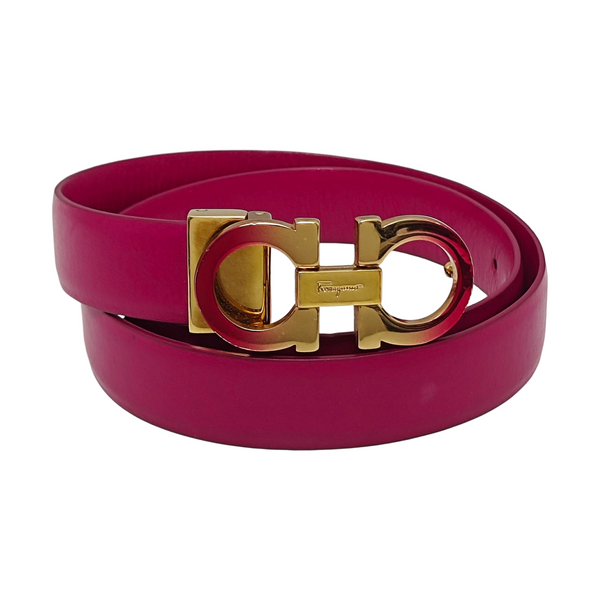 Leather Belt Purple
