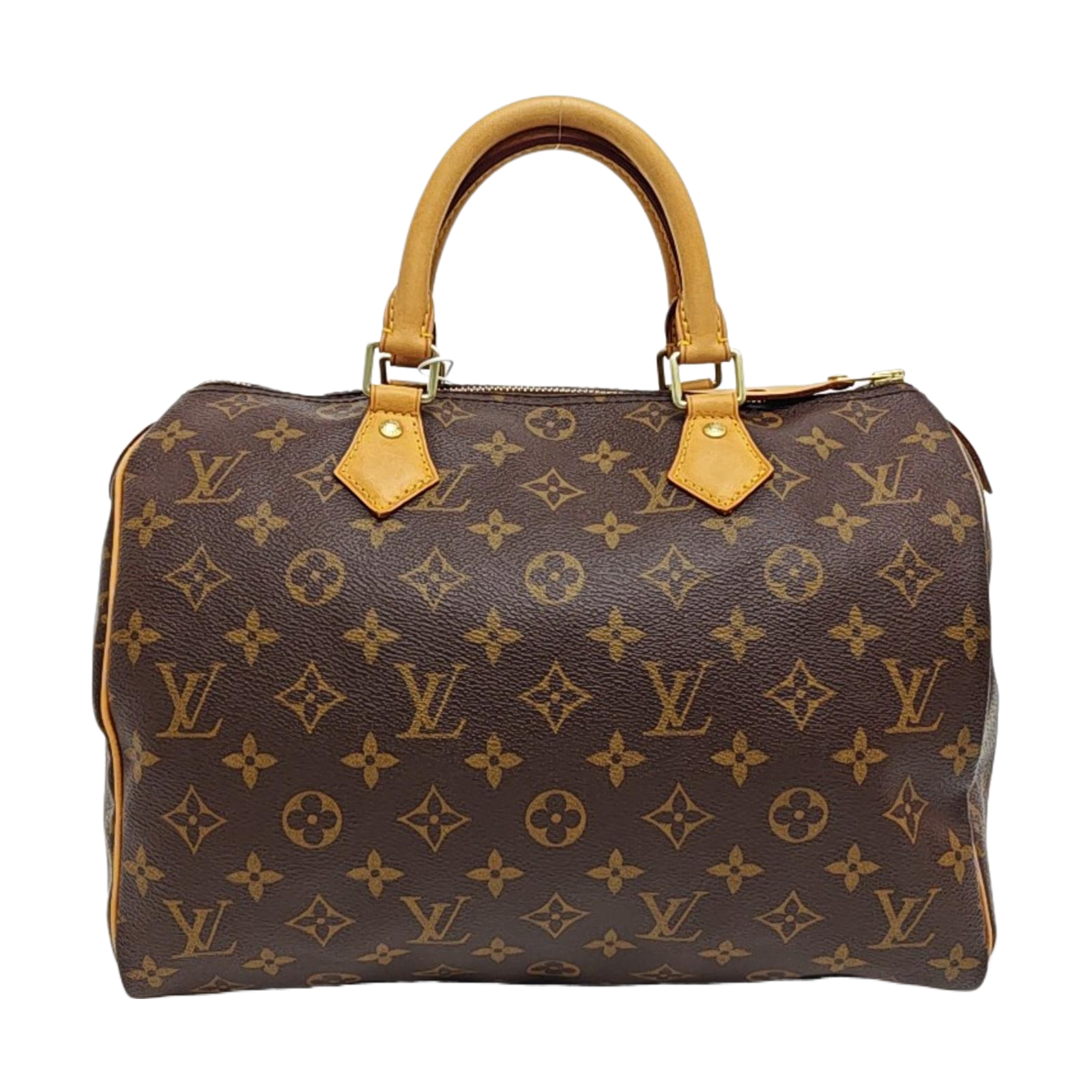 SPEEDY 30 Monogram Coated Canvas Brown