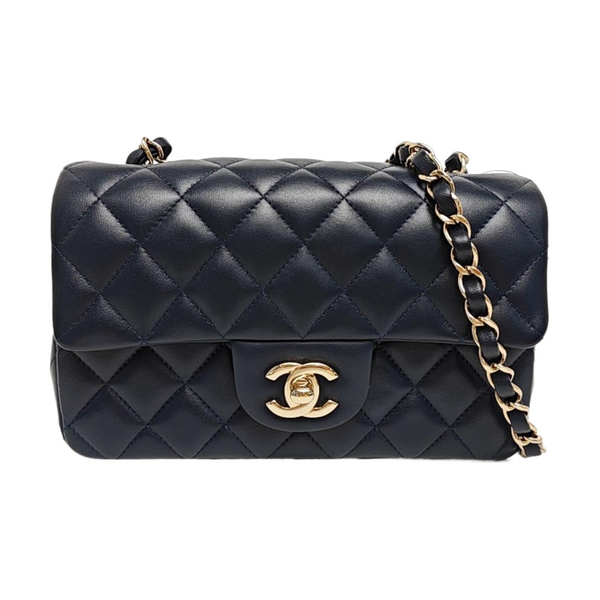 CLASSIC FLAP Mini Quilted Lambskin Blue