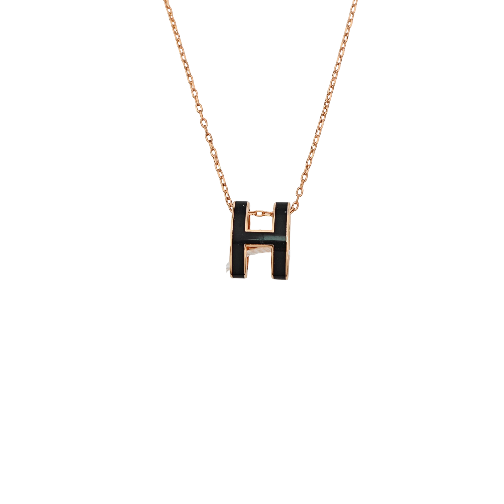 Pop H Metal Rose Gold Necklace