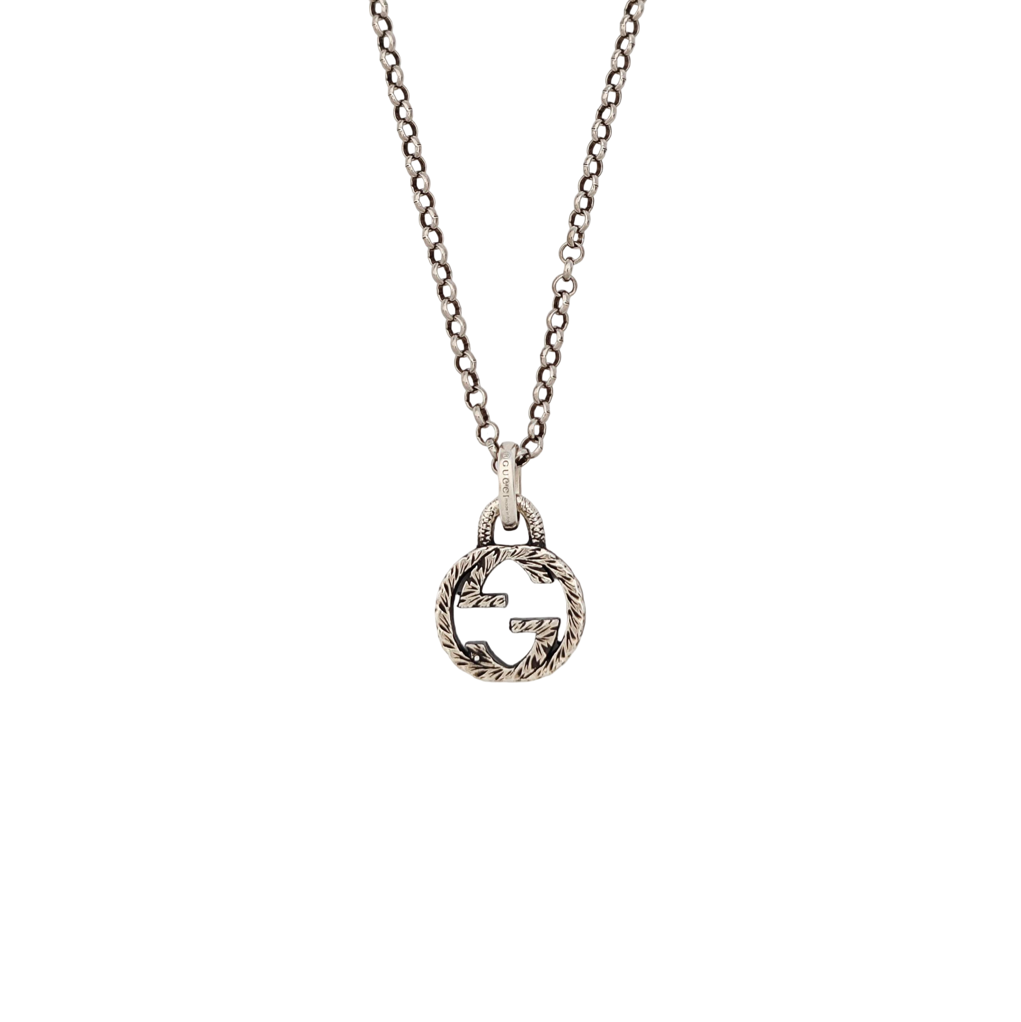 Interlocking G 925 Sterling Silver Necklace